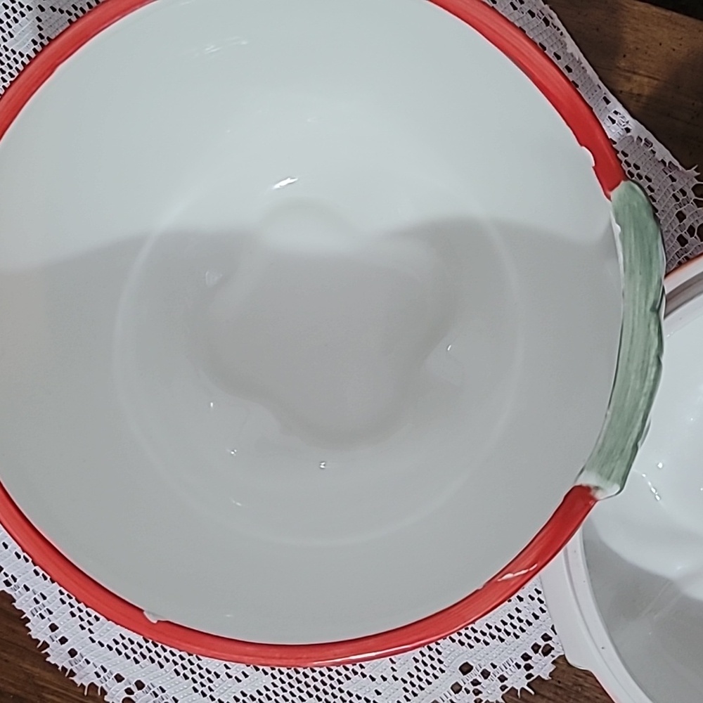HOME Vintage Red Apple Ceramic Cookie Jar - Picture 5 of 10